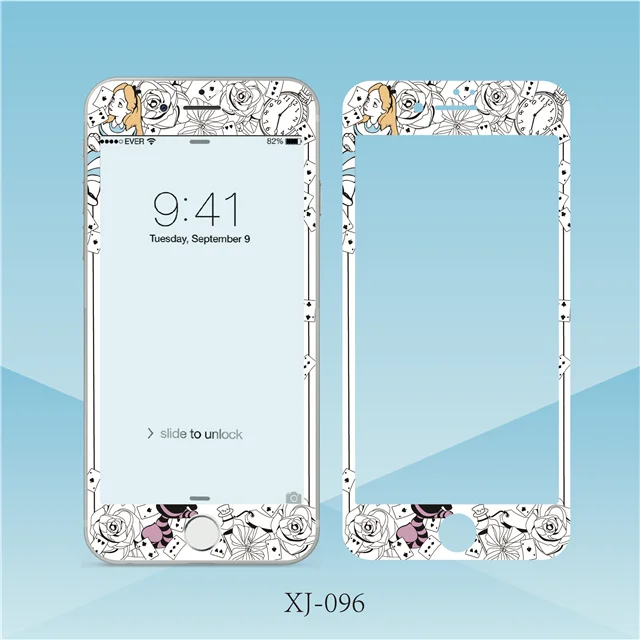 53 9 H закаленное стекло для iphone 6 6s 7 8 Plus протектор экрана Русалка Алиса принцесса Рапунцель моя мелодия узор - Цвет: 53