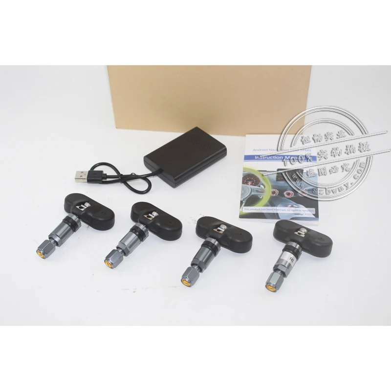 Автомобильный TPMS Android USB система контроля давления в шинах с 4 внутренними датчиками для Android автомобильный радиоприемник автоматическая система охранной сигнализации s