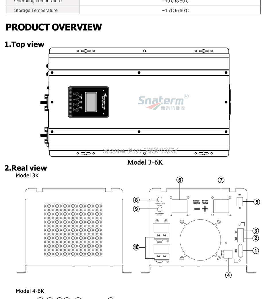 Титановый Электролитный электрод со случайно выбранным 3000W 12 V/24 V/48Vdc Солнечные фотоэлектрические сети постоянного тока для питания инвертора Чистая синусоида Инвертор с зарядным устройством и зарядным устройством UPS 3KW низкочастотный инвертирующий усилитель мощности