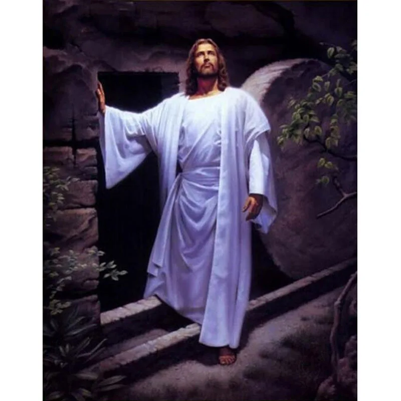

5D Diy Round Diamond Embroidery Jesus At The Door Diamond Painting Full Square Drill Cross Stitch Diamond Patchwork Crafts