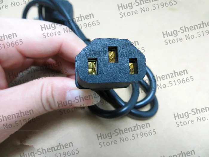 

2pcs 3-Prong AC Power Supply Cable Adapter Cord For EU Plug