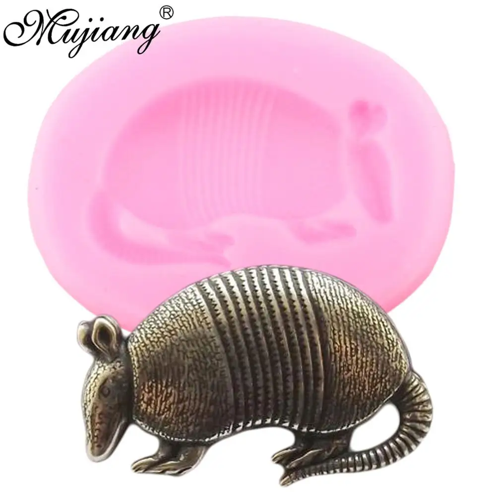 3D Armadillo силиконовая мышь Торт помадка форма животные DIY украшения торта инструменты Полимерная глина мыло формы конфеты шоколадные формы