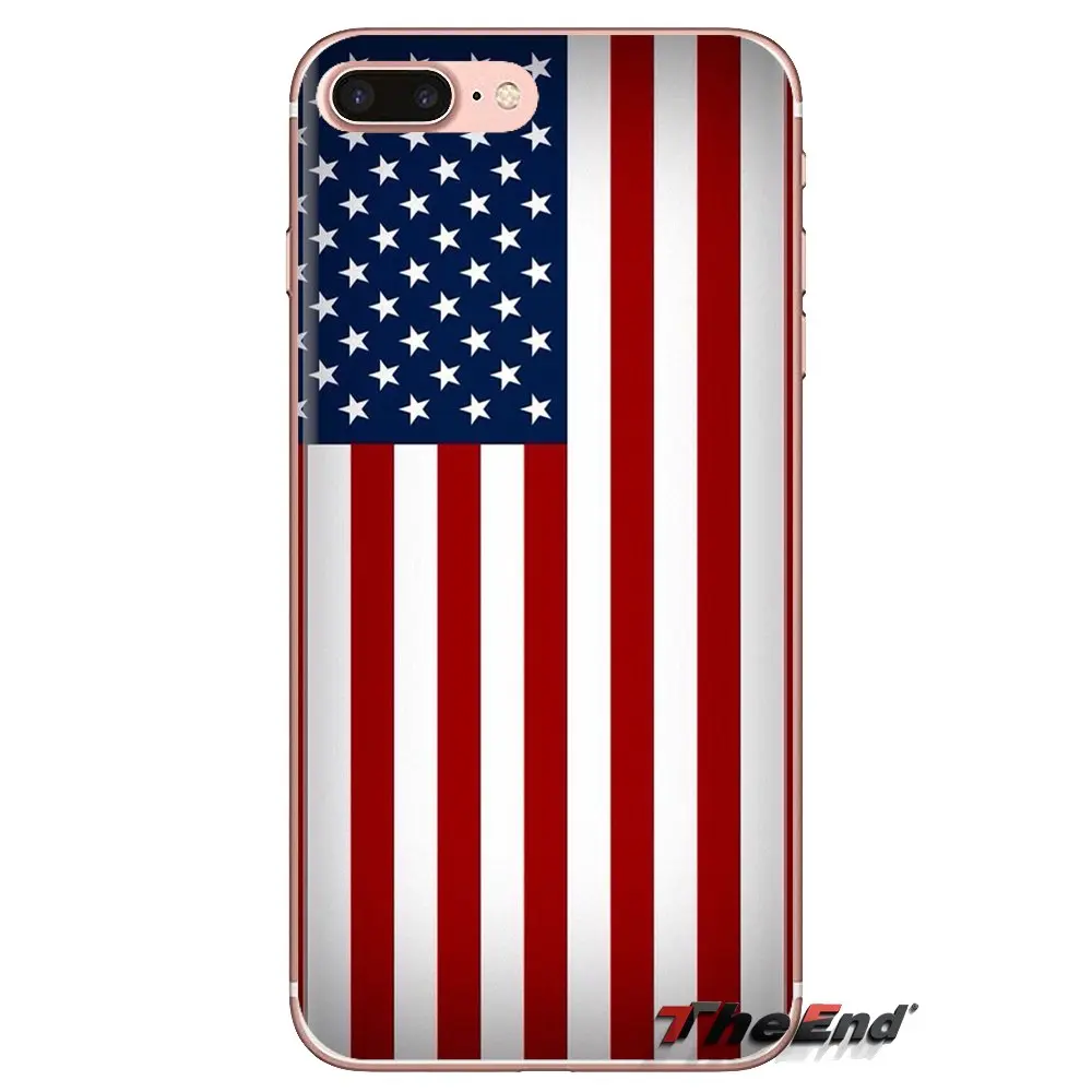 Силиконовый чехол для телефона с флагом США samsung Galaxy S3 S4 S5 Mini S6 S7 Edge S8 S9 S10 Plus Note 3 4 5 8