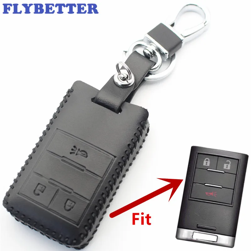 Чехол FLYBETTER из натуральной кожи с тремя кнопками и умным ключом для Chevrolet новинка