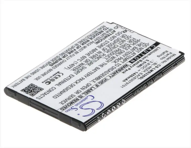 Аккумулятор Cameron Sino 1450 мАч для AT&T GoPhone 4G LTE LG AS330 AS375 Escape 3 K350N K371 BL 46ZH
