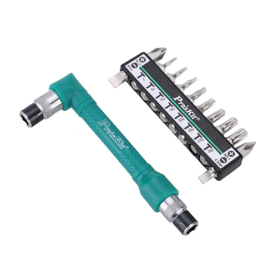Proskit 1PK 212H 10 в 1 двойная головка L форма двойной ключ Набор отверток для замены