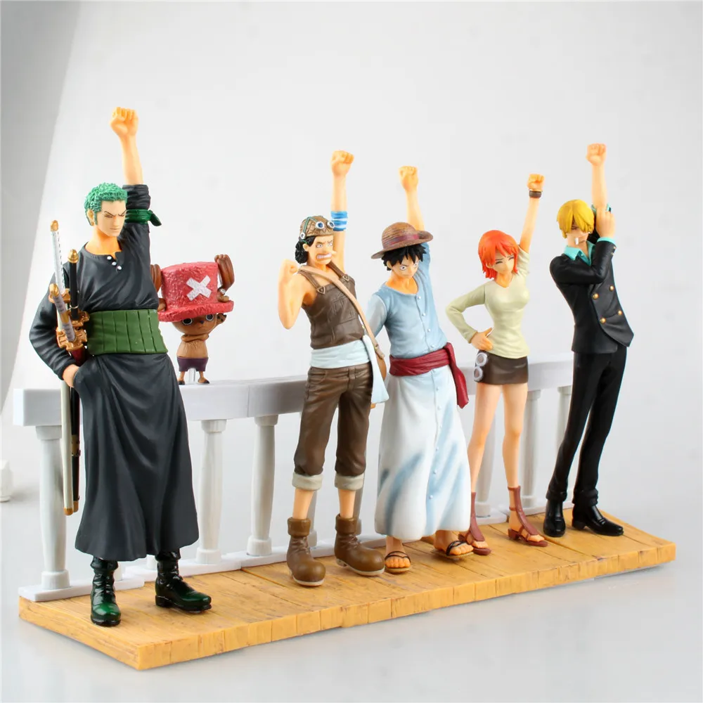 Цельная фигурка Луффи Нами Зоро Санджи Чоппер Usopp фигурки аниме ПВХ подарок детям