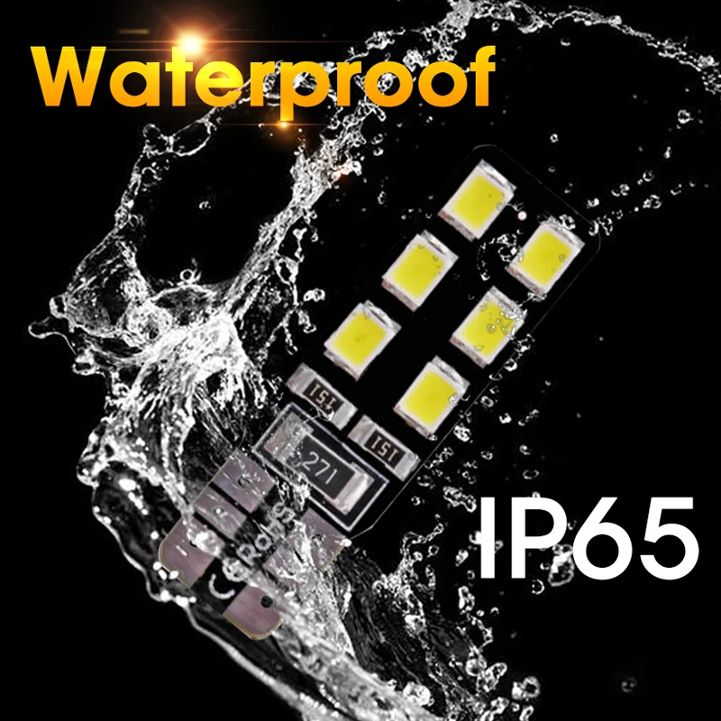 Hlxg 10 шт. Led W5W T10 поворотные сигнальные лампы габаритные фонари для автомобиля