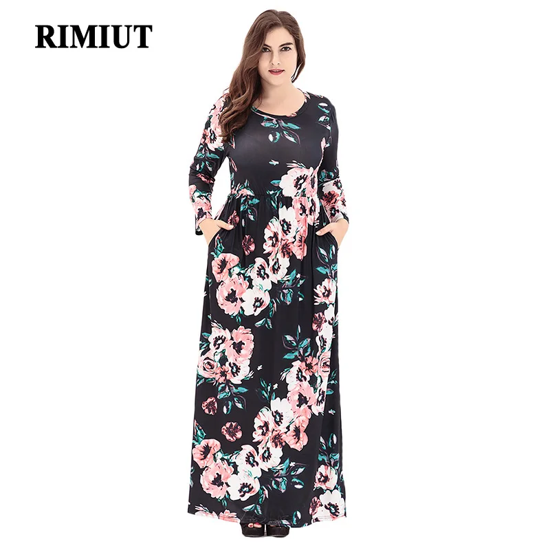 Rimiut плюс Размеры 2018 Новый Для женщин Повседневное с длинным рукавом Элегантная