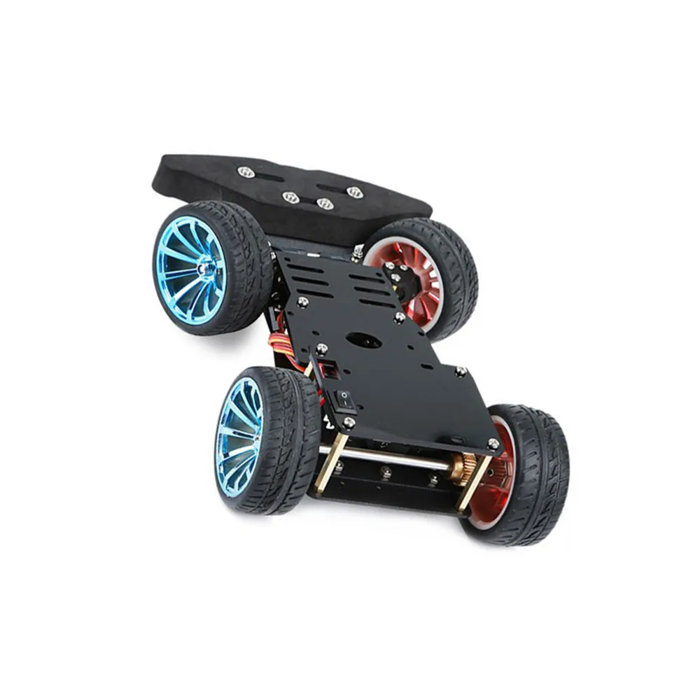 DIY 4WD RC умный автомобиль шасси с S3003 металлический сервоподшипник комплект для