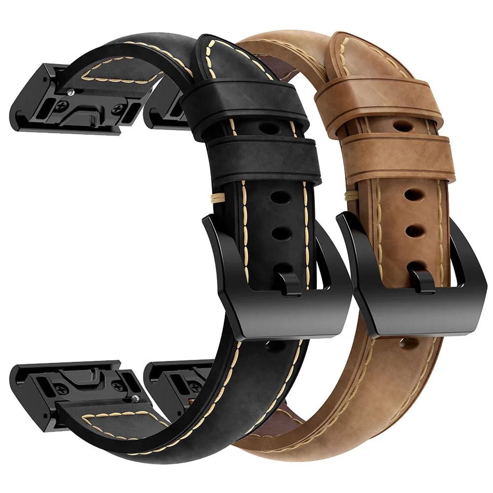 Ремешок из натуральной кожи для часов Garmin Forerunner 945 935 сменный ремешок с