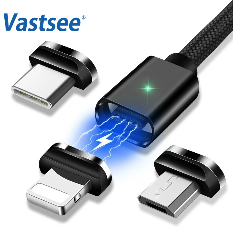Магнитный USB кабель для IPhone Type C магнитное Usb зарядное устройство Iphone Xr Micro Android Phone