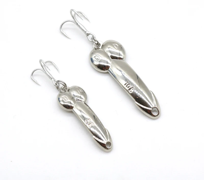 4pcs/Box DD spoon fishing lure with Box silver gold metal bait spinner Treble Hook hard lures Bass Fishing GYH | Спорт и развлечения