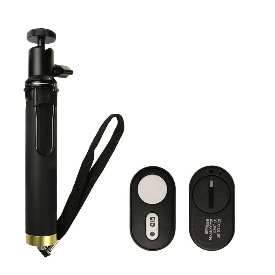 StickAndRemote Сумка для экшн-камеры для Xiaomi Yi, Bluetooth, выдвижной монопод, пульт дистанционного управления, селфи-Палка для Xiaomi YI Xiaoyi 4K 4k+ Yi Lite - Цвет: StickAndRemote