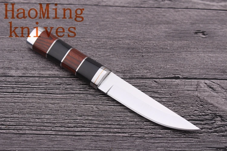 Тактический Открытый Отдых Выживание Охота неподвижного ножа карманный