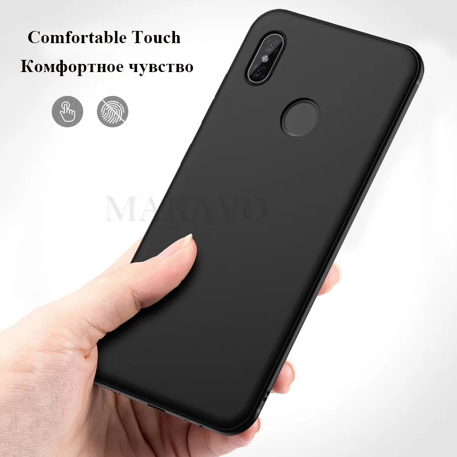 MAKAVO Cover For Xiaomi Redmi Note 5 Case Full Protection Soft Silicone Matte Phone Cases Pro Note5 |