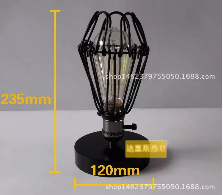 Лофт промышленная винтажная натуральная деревянная основа для настольной лампы