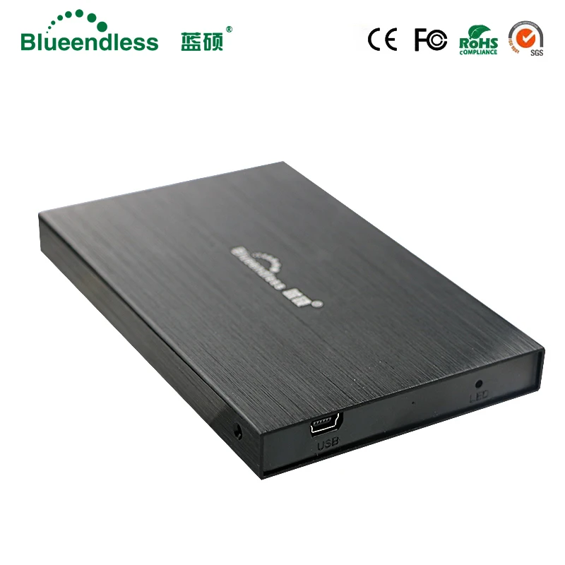 Металлический корпус для hdd sata к usb ssd 2 0 1 ТБ 5 caddy Высокое качество Горячая