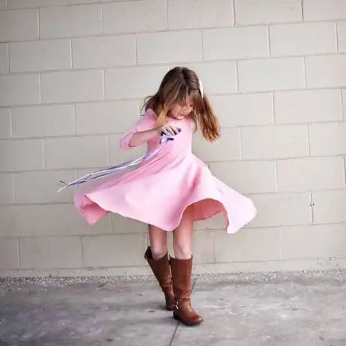 Платье принцессы с длинным рукавом для маленьких девочек нарядное платье-пачка