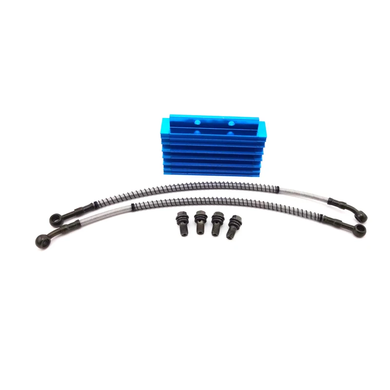 XLSION Aftermarket CNC алюминиевый синий комплект масляного радиатора для 125cc 140cc 150cc