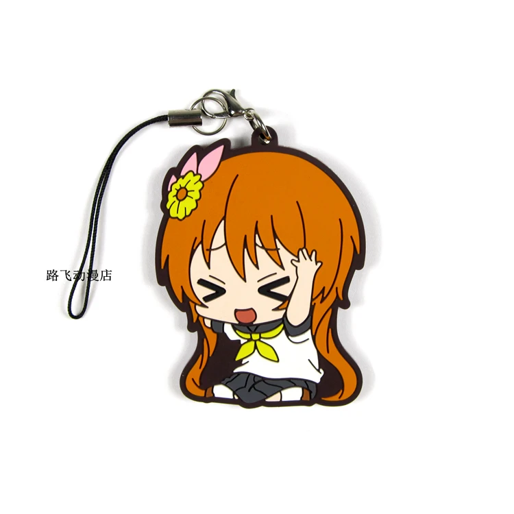 Nisekoi Ichijyo Raku Kirisaki Chitoge Onodera Kosaki Tsugumi Seishiro фигурка аниме модель резиновый брелок Подвеска 6 см