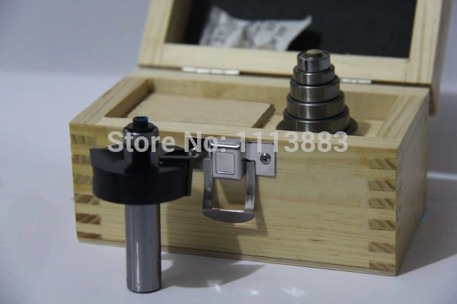 Набор бит для фрезерного станка 9 шт 1/2 дюйма в деревянной коробке | Инструменты