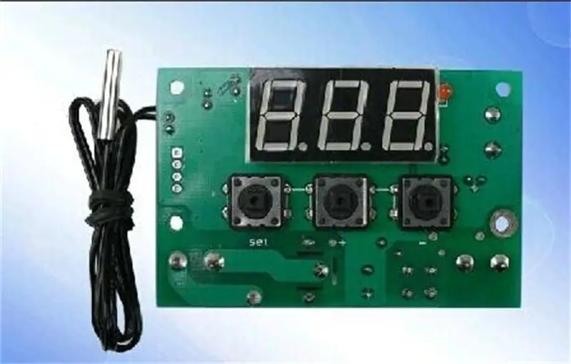 12 В цифровой дисплей интеллектуальный регулятор температуры Высокоточный 0 1