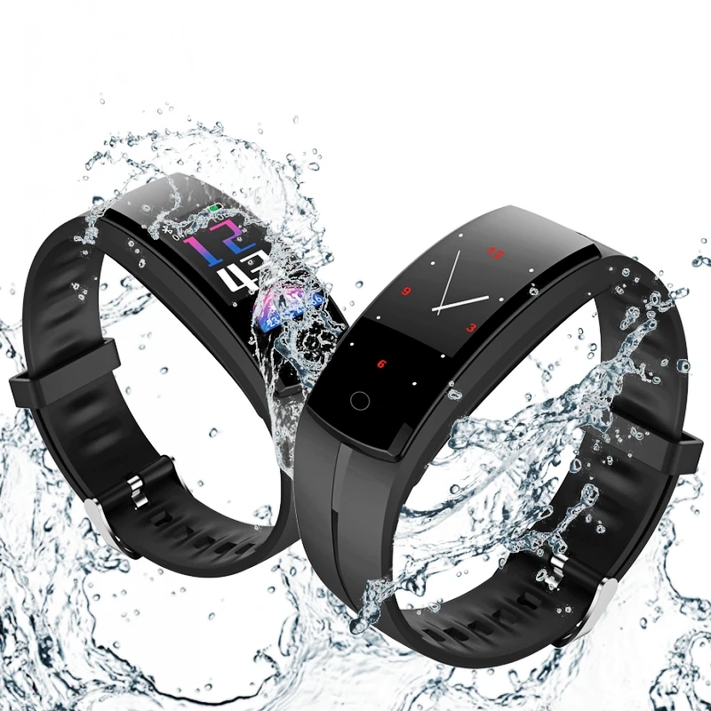 XIYAN QS100 умный Браслет монитор сердечного ритма Смарт Группа крови Давление gps трек