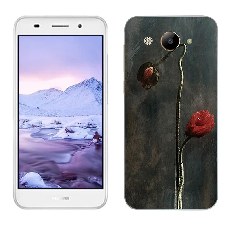 5 0 дюймовые чехлы для Huawei Y3 2017 изящные с рисунком Y5 Lite Мягкий силикон MT6737M|Бамперы|