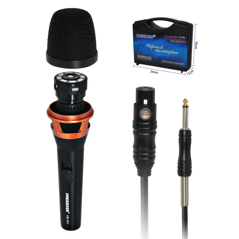 Большой кардиоидный однонаправленный динамический микрофон Freeboss|dynamic microphone|large