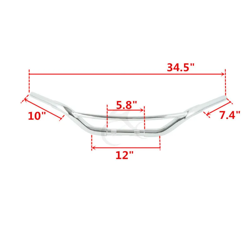 

Motorcycle 1 1/4" Fat Hollywood Handlebar For Harley XL1200 FXD FLST FLRT Sportster XL Softail Dyna 2010-2017