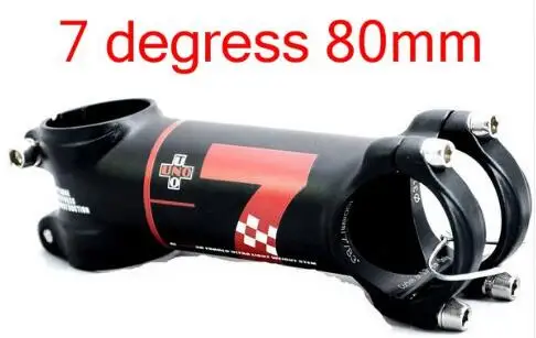 UNO 7 велосипедный стержень MTB Горный Сверхлегкий AL7050 7 17 градусов дорожный велосипедный Стержень 31,8 60 70 80 мм 90 100 110 120 130 мм Kalloy - Цвет: 7 Degree 80mm