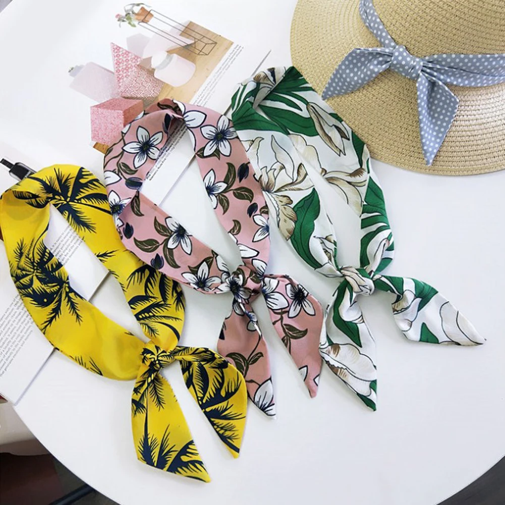 Шифоновый шарф повязка на голову для деловой вечеринки женский элегантный