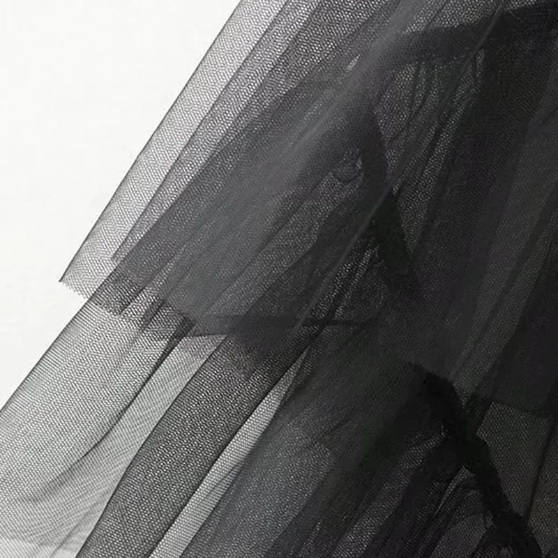 Женское шифоновое платье VGH черное повседневное облегающее трапециевидной формы