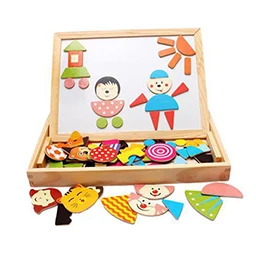 New puzzle Головоломка, доска для рисования, Английский алфавит, буквы, обучающие и обучающие игрушки для детей, животные, магнитная головоломка, рисование, головоломка, игрушки - Цвет: New puzzle