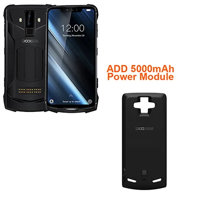 black add power mod IP68/IP69K DOOGEE S90 модульный прочный мобильный телефон 6,18 дюймов дисплей 5050 мАч Helio P60 Восьмиядерный 6 ГБ 128 ГБ Android 8,1 16,0 M Cam - Цвет: black add power mod