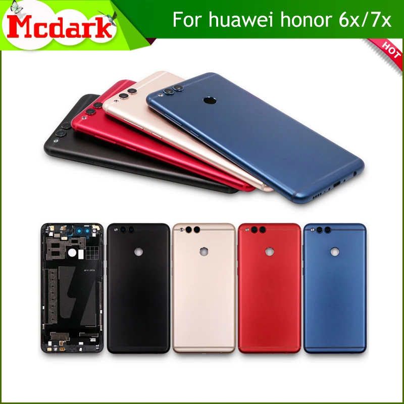 Задняя крышка батарейного отсека Mcdark чехол для Huawei Honor 6x 7x с объективом камеры и