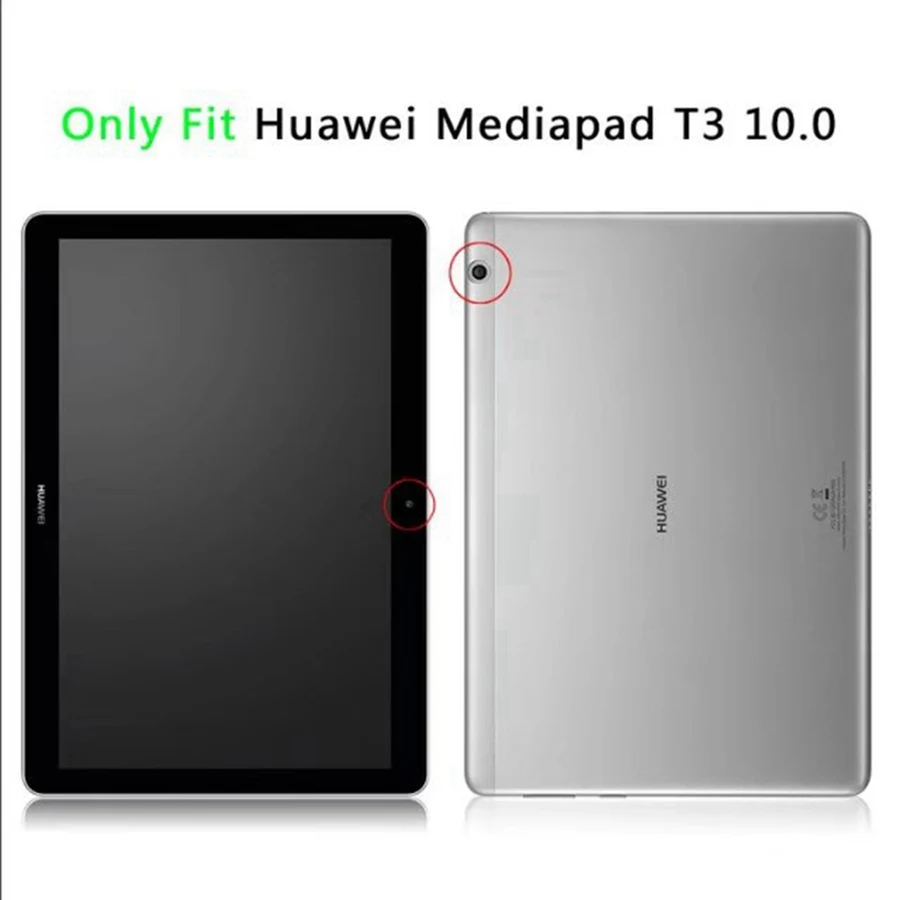 Новый чехол для планшета Huawei MediaPad T3 10 тонкий подставка 9 6 дюйма Honor Play Pad 2 Женский