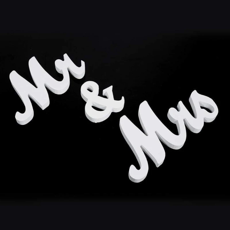3 шт./компл. деревянный MR MRS Свадебные знаки золото деревянные номера свадебных столов декорации в виде букв ко Дню Святого Валентина вечерние буквы знак