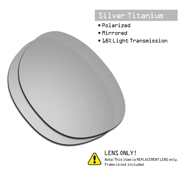 Titanium-ShieldCoat SmartVLT поляризованные Сменные линзы для Окли очки с защелкой-несколько вариантов - Цвет линз: Titanium-ShieldCoat