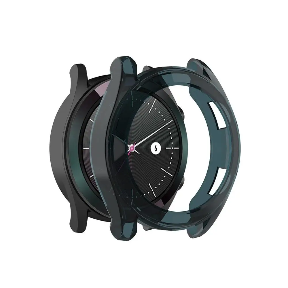 Защитная рамка для часов из ТПУ чехол Huawei Watch GT /Active 46 мм/42 мм прозрачная с защитой