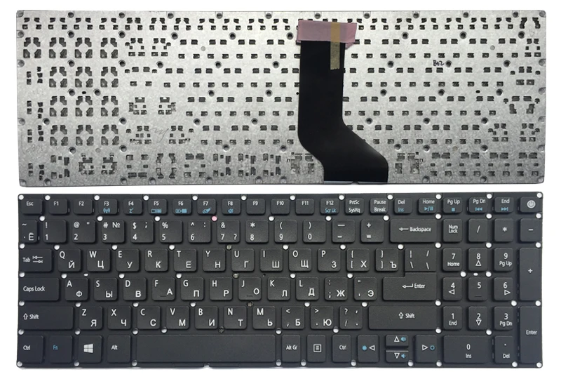 Новая русская клавиатура для acer Aspire A715-71G A717-71G A717-71G-549R RU Клавиатура ноутбука черный