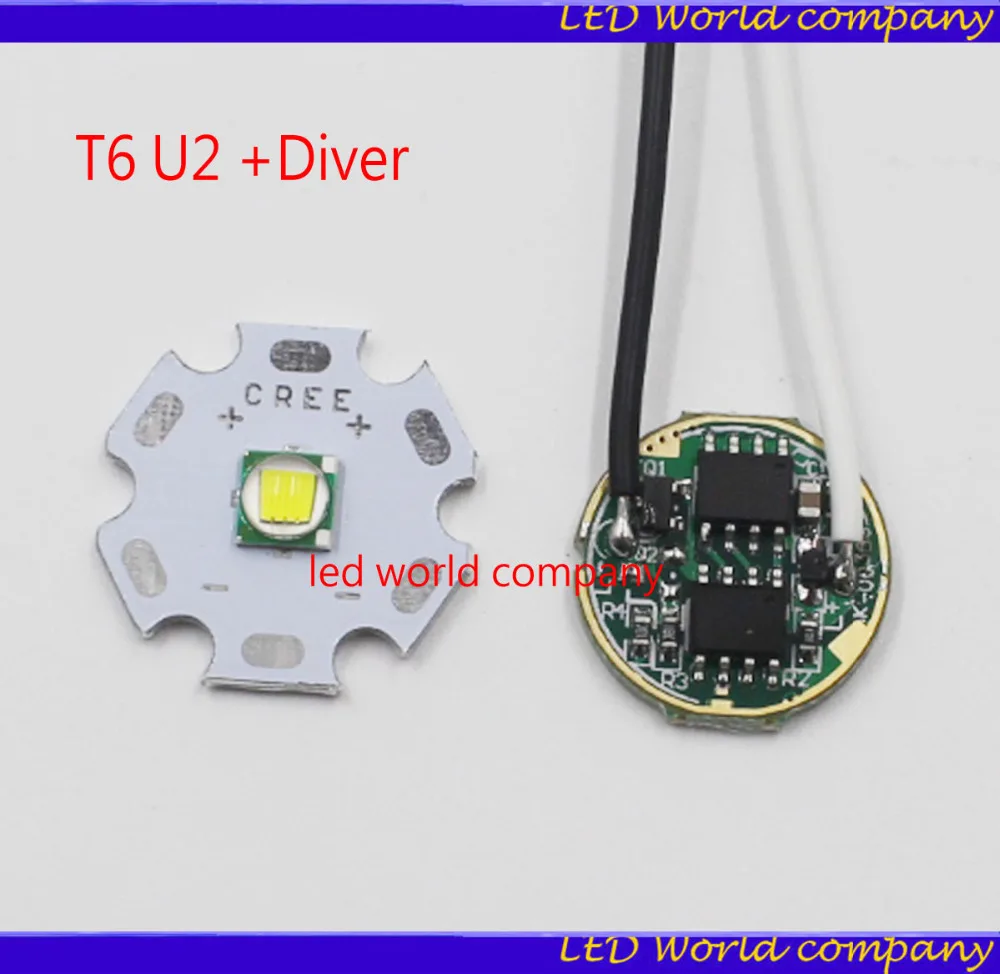 10 Вт Cree XM L T6 холодный белый светодиодный светильник + DC 3 7 В 2 5a XML диммер DIY|xml led