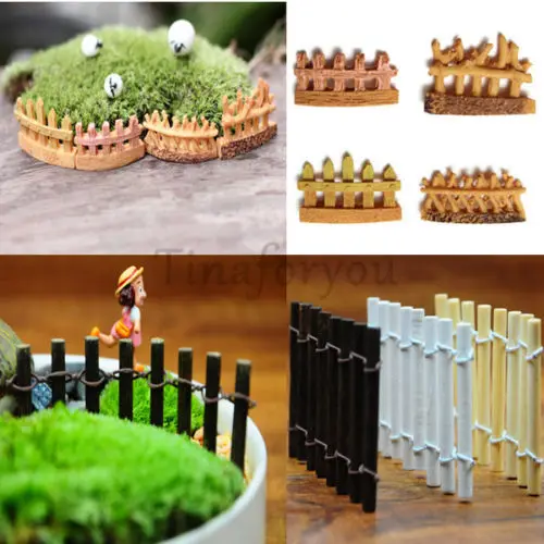 2017 новое поступление народное искусство сад миниатюры деревянный забор Мини Сад