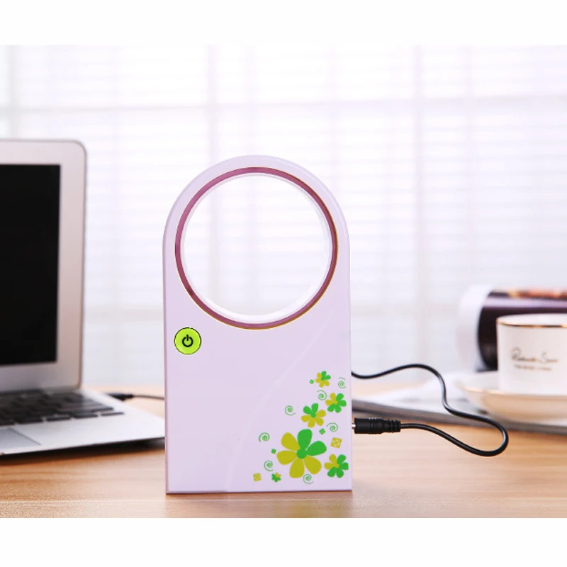 Eworld Портативный Миниатюрный Кондиционер без листьев USB Перезаряжаемый водяной