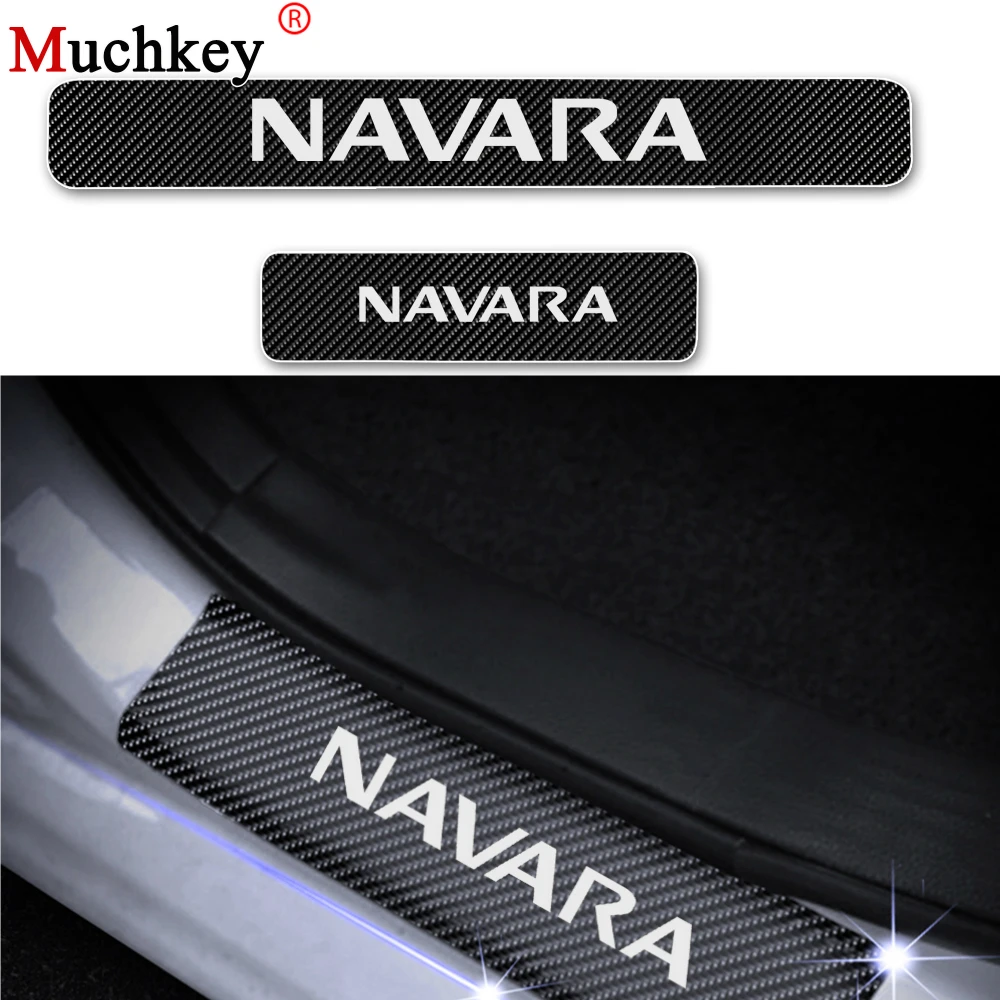 4 шт. защитная Накладка на порог автомобиля из углеродного волокна|Буксиры и