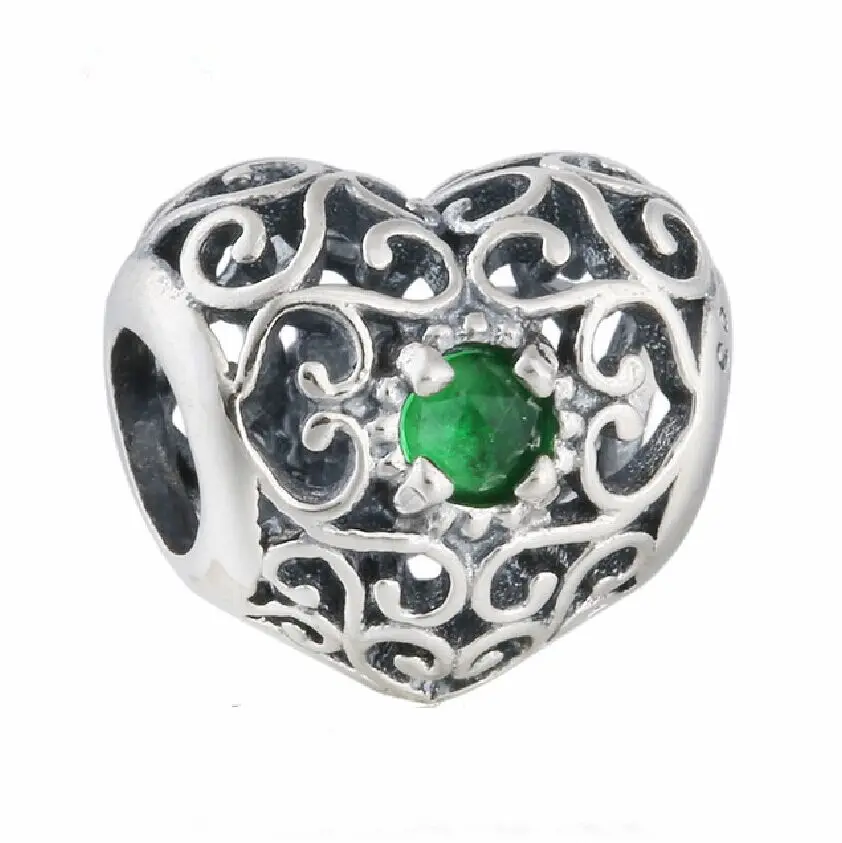 

Подвески-бусины из серебра 925 пробы с кристаллом для браслетов Pandora
