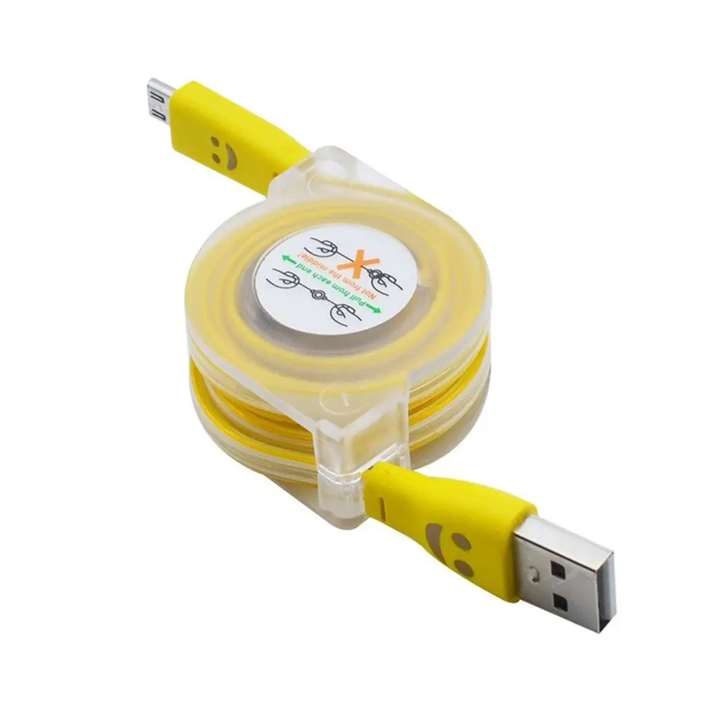 Выдвижной светодиодный светильник Micro USB кабель светящаяся Замена для Android порт кабель для передачи данных зарядное устройство для телефона