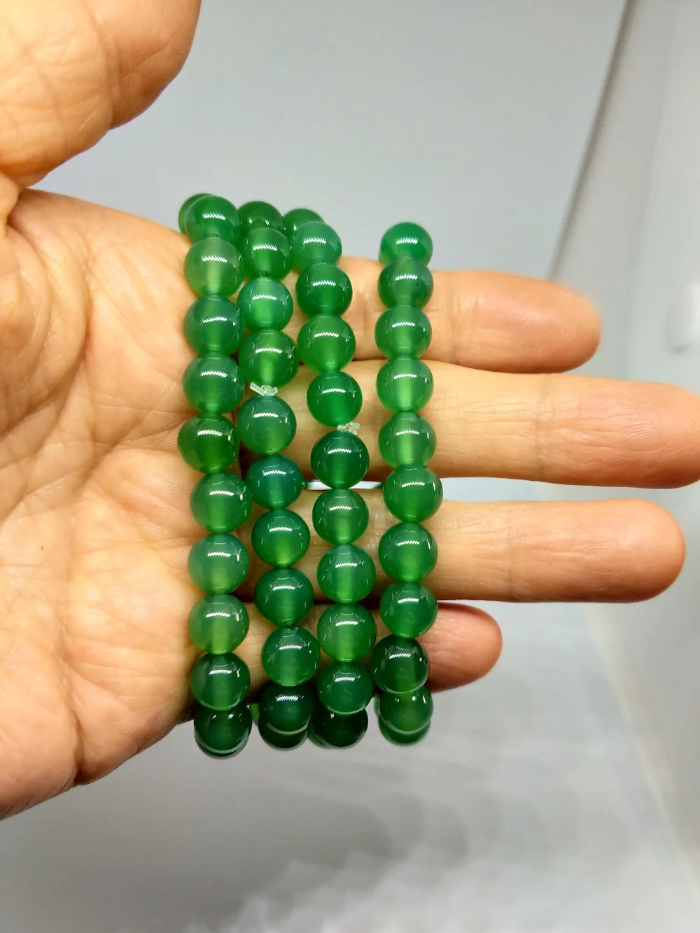 Натуральный зеленый агат Классическая модная атмосфера Классический Шарм