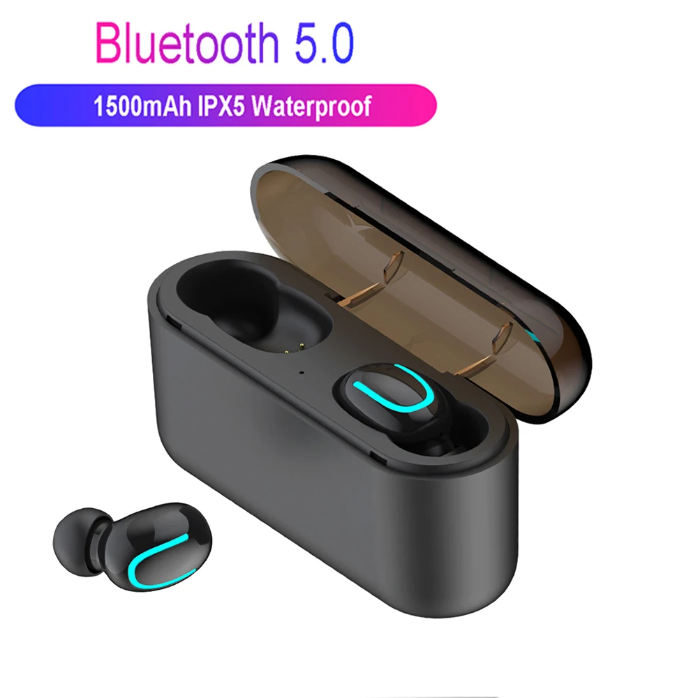 Q32 наушники вкладыши TWS Bluetooth Беспроводной стерео 5 0 1500 мА · ч зарядный чехол